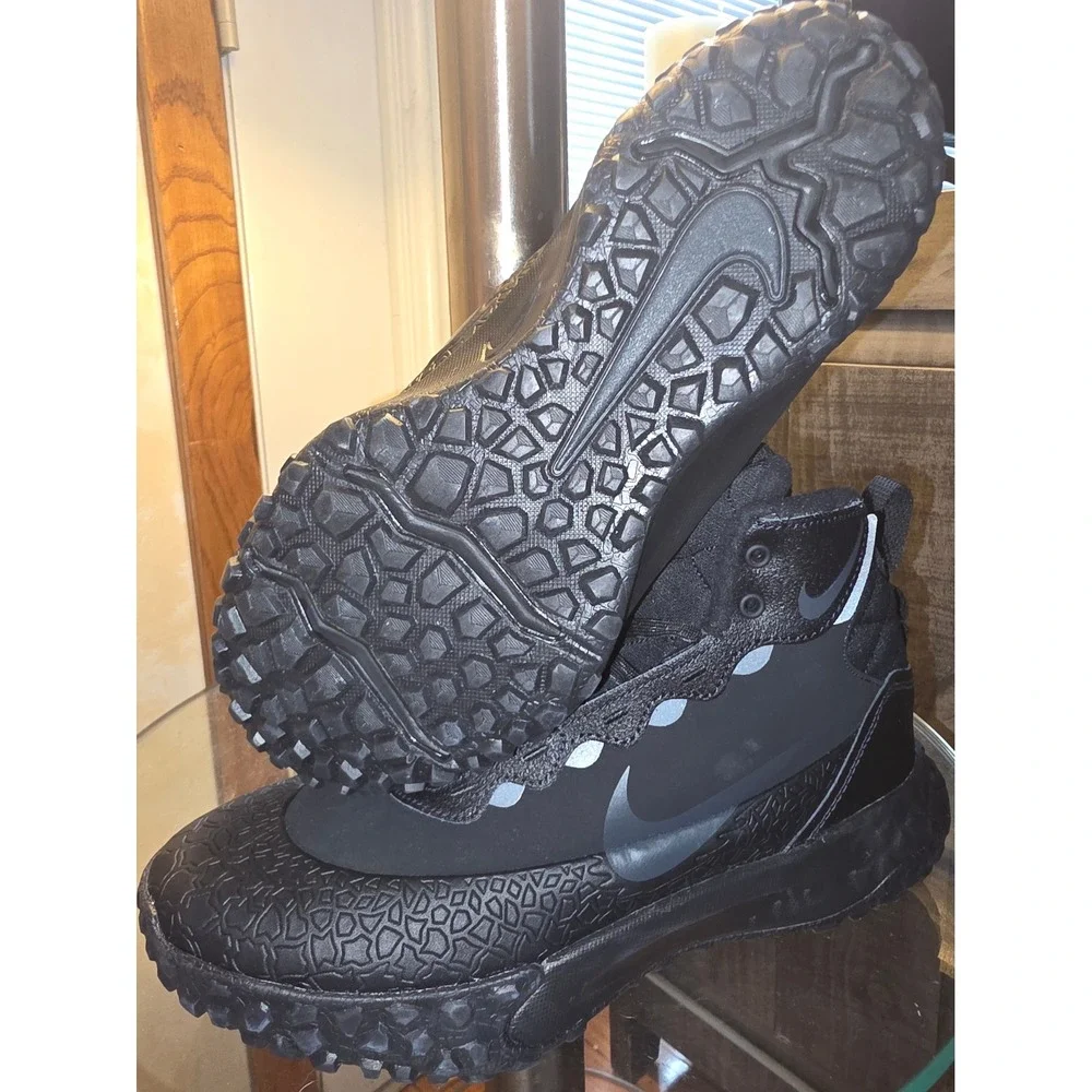 Nike Juniper Trail 2 GORE-TEX Kids Triple Black Shoes FV4173-001 Size 6.5Y